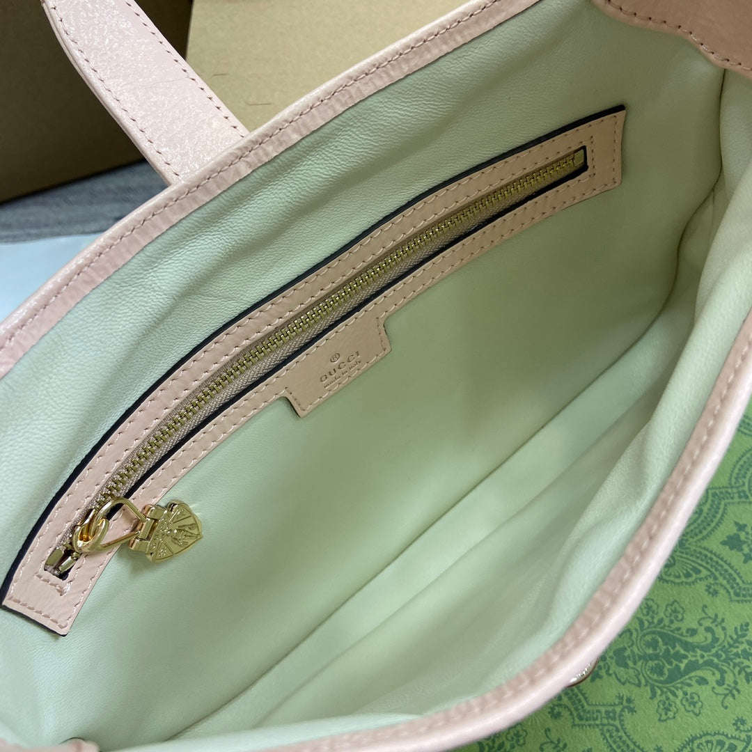 JACKIE SMALL SHOULDER BAG 27 IN LIGHT PINK CRACKED LACQUER CALFSKIN GOLD HARDWARE