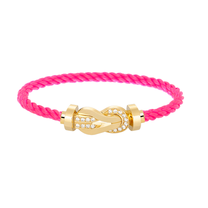 [AURORA]CHANCE GROSSES 8-FACH-SCHNALLE HALBDIAMANTARMBAND GOLD