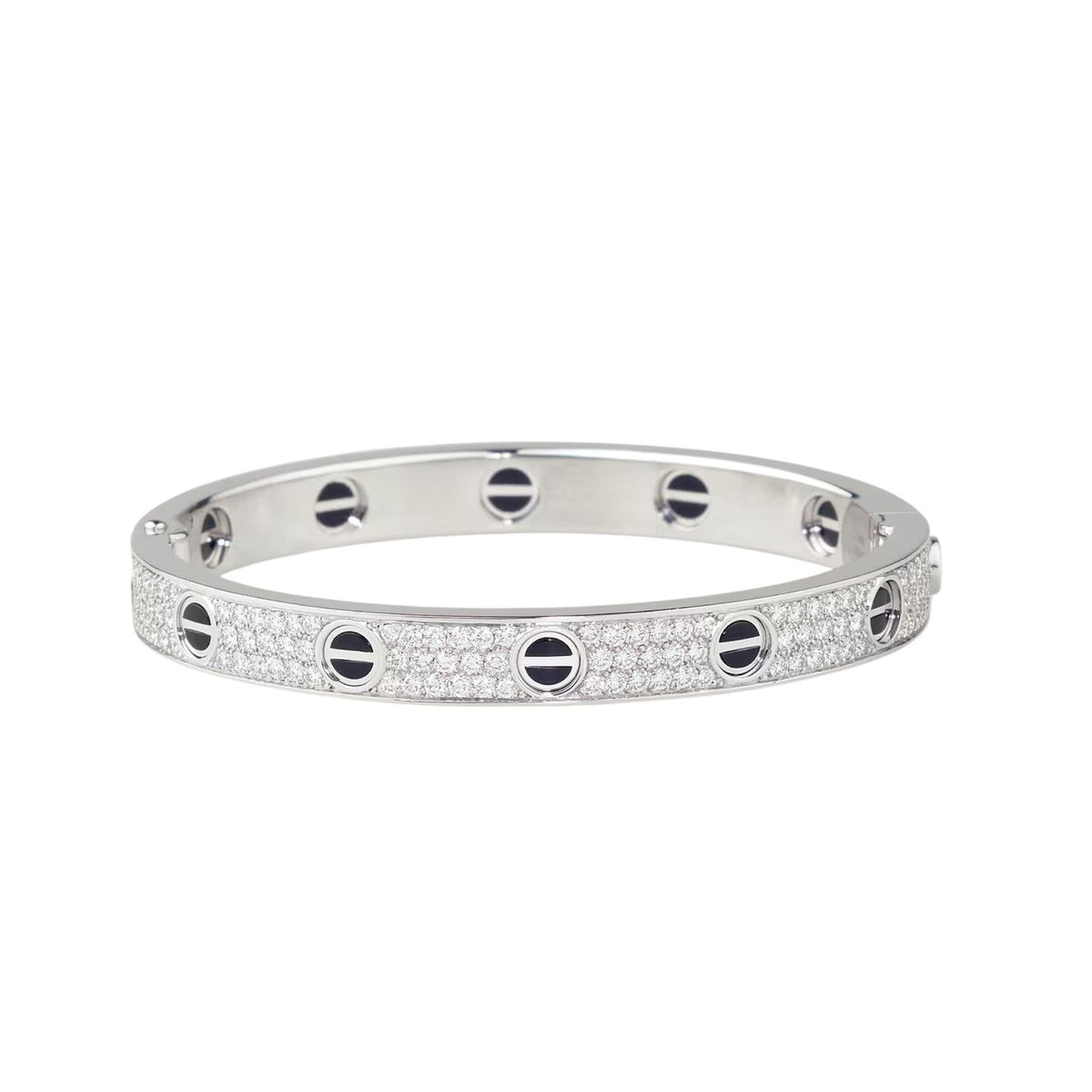 [AURORA]LOVE BRACELET 6.1MM DIAMOND-PAVED CERAMIC