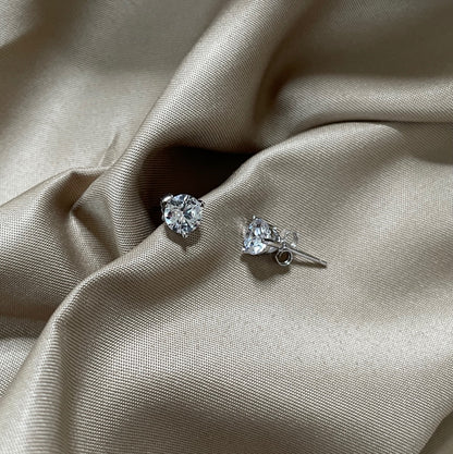 [AURORA]Dainty Round Shape Earrings