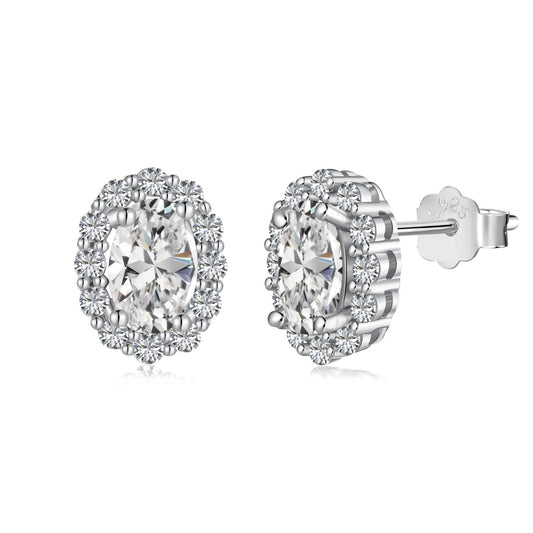 [AURORA]Delicate Unique Oval Cut Daily Earrings