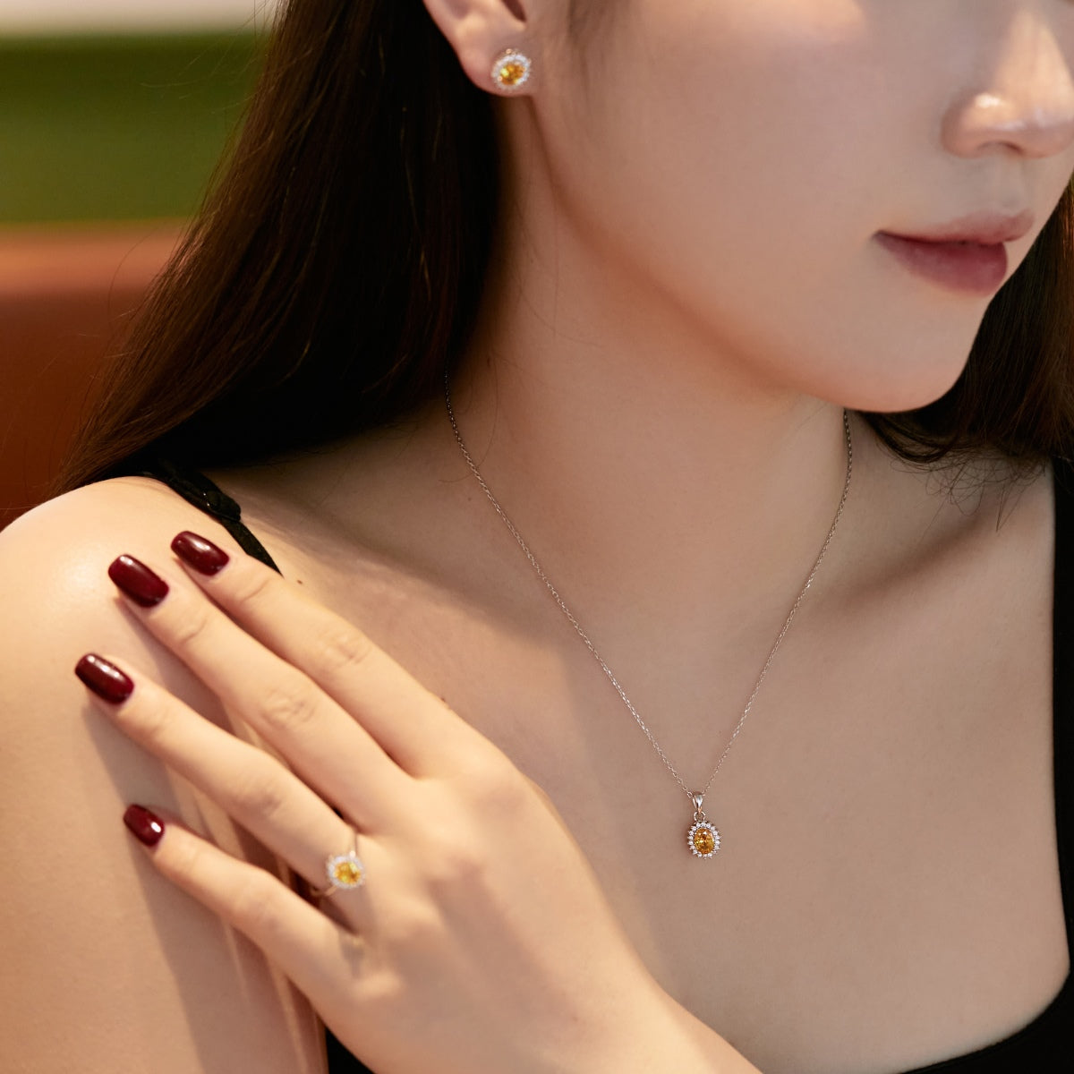 [AURORA]Delicate Radiant Oval Cut Daily Earrings