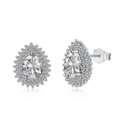 [AURORA]Delicate Gorgeous Pear Cut Daily Earrings