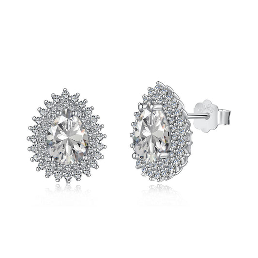 [AURORA]Delicate Gorgeous Pear Cut Daily Earrings