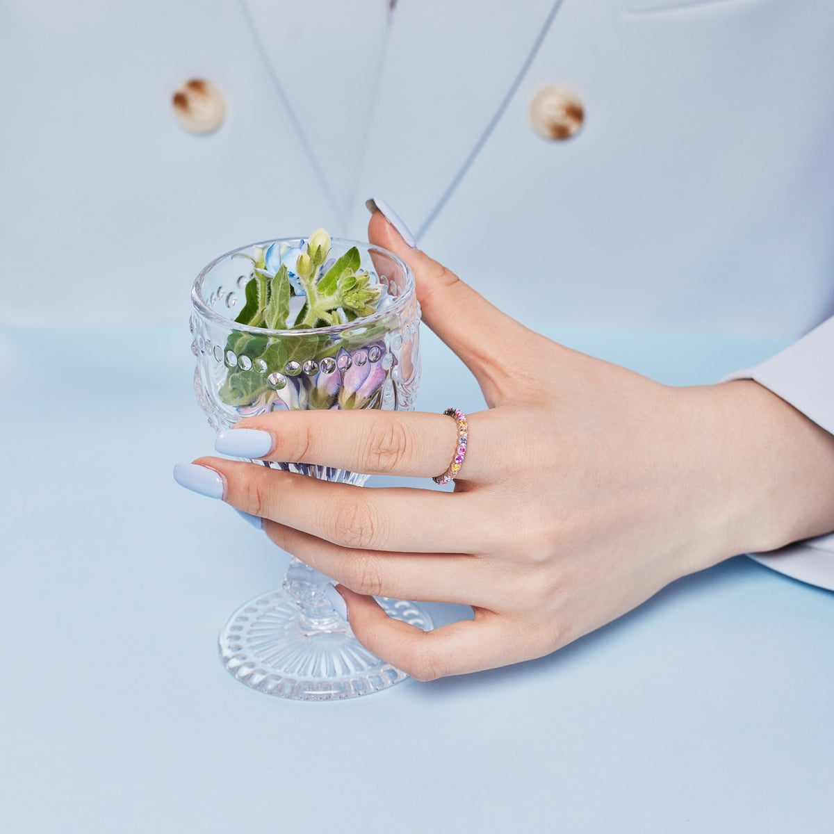 [AURORA]Dazzling Resplendent Round Cut Party Ring
