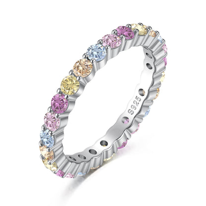 [AURORA]Elegant Vivid Round Cut Daily Ring
