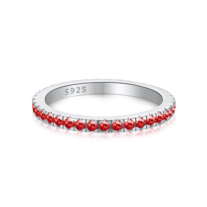 [AURORA]Delicate Sparkling Round Cut Daily Ring
