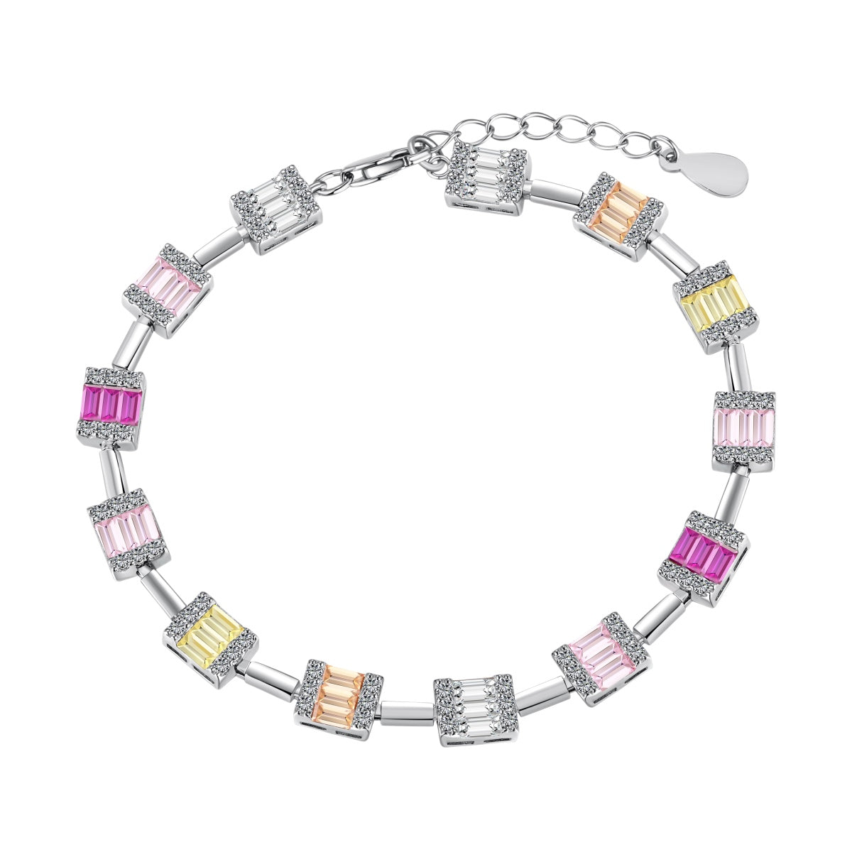 [AURORA]Dainty Charming Emerald Cut Daily Bracelet