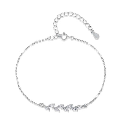 [AURORA]Elegant Wheat Leaves Shape Bracelet