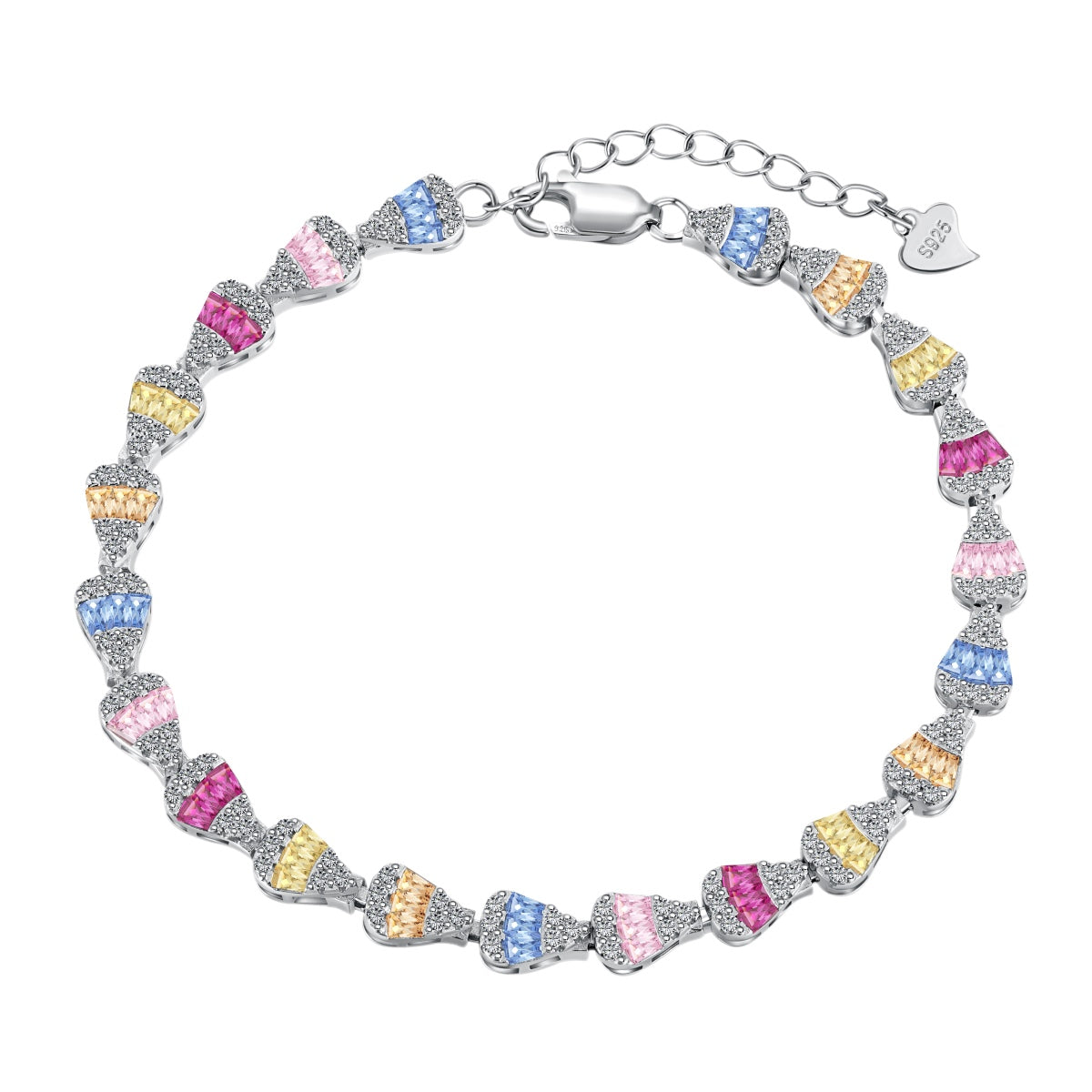 [AURORA]Radiant Water Drop Shape Daily Bracelet