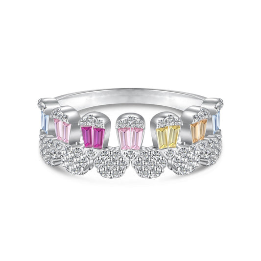 [AURORA]Gorgeous Radiant Cut Daily Ring