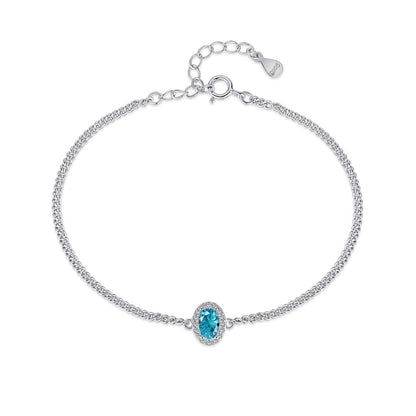 [AURORA]Exquisite Oval Shape Bracelet