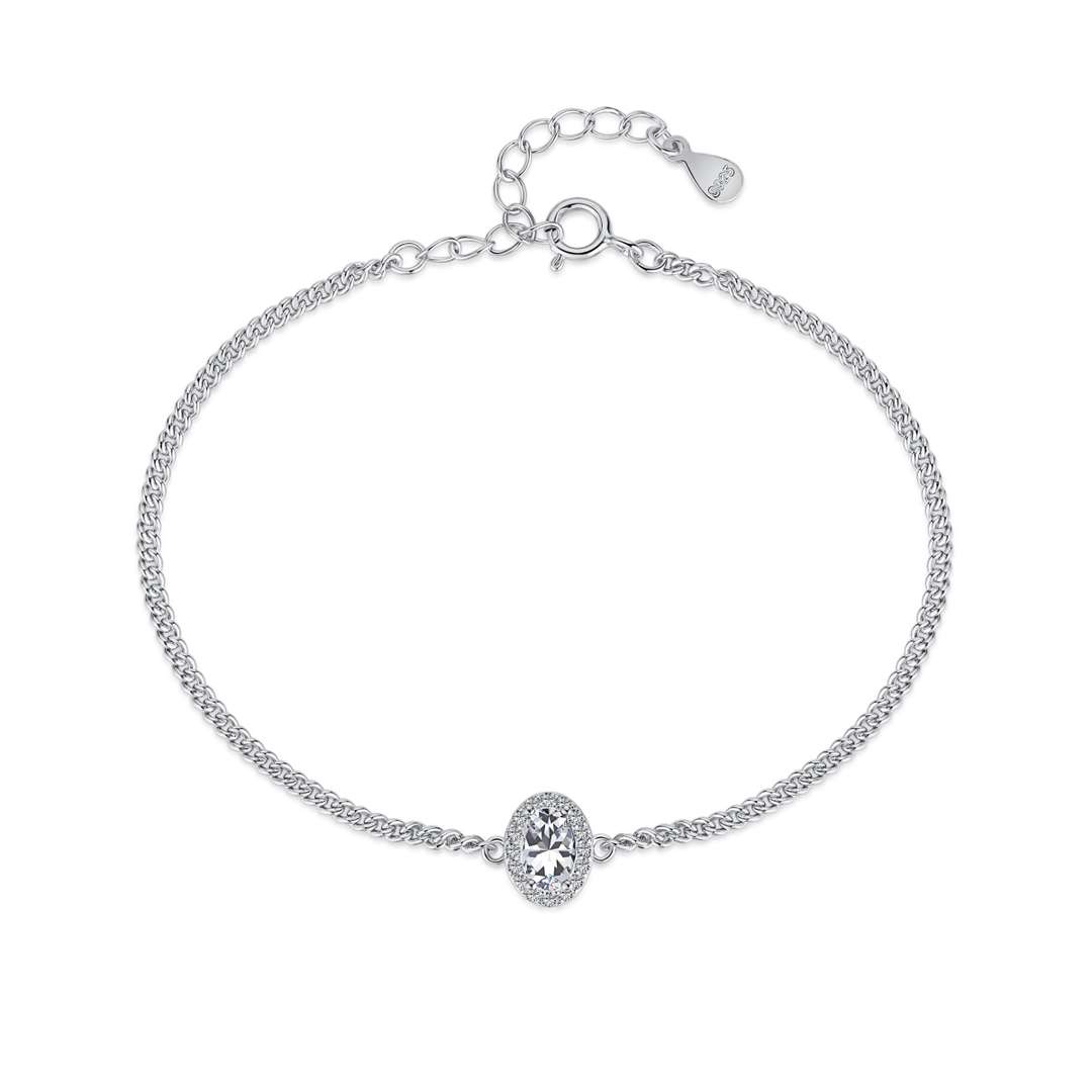 [AURORA]Exquisite Oval Shape Bracelet