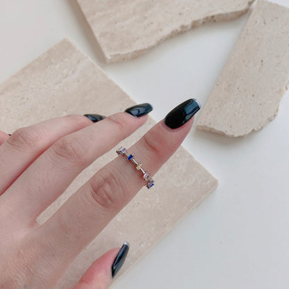 [AURORA]Unique Trapezoid Cut Daily Ring