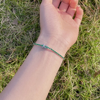 [AURORA]Radiant Colorful Round Cut Party Bracelet
