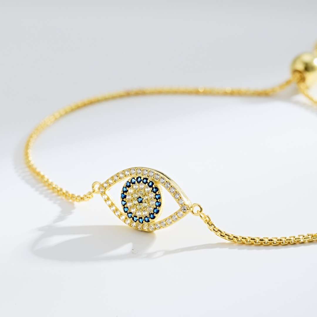 [AURORA]Dazzling Eye Shape Necklace
