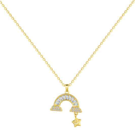 [AURORA]Unique Rainbow Star Necklace