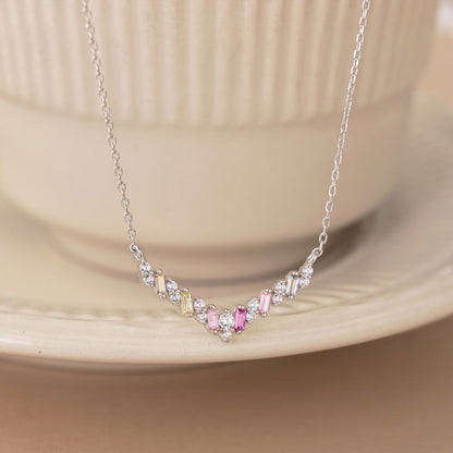 [AURORA]Dazzling Rainbow Necklace
