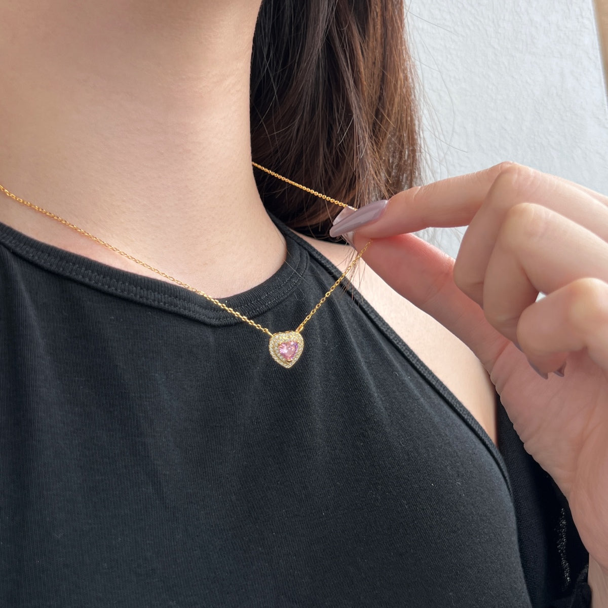 [AURORA]Exquisite Heart Shape Necklace