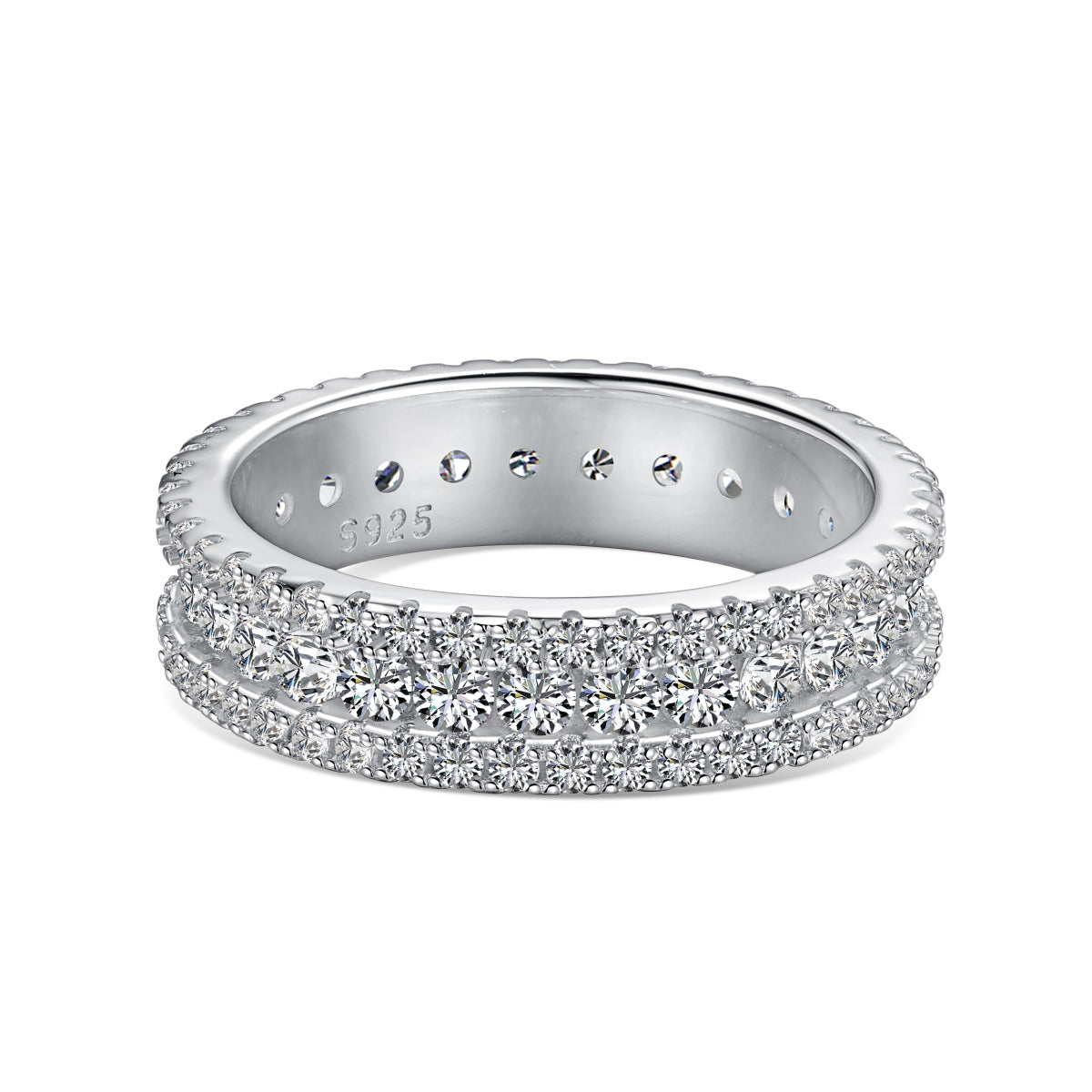 [AURORA]Delicate Colorful Round Cut Daily Ring