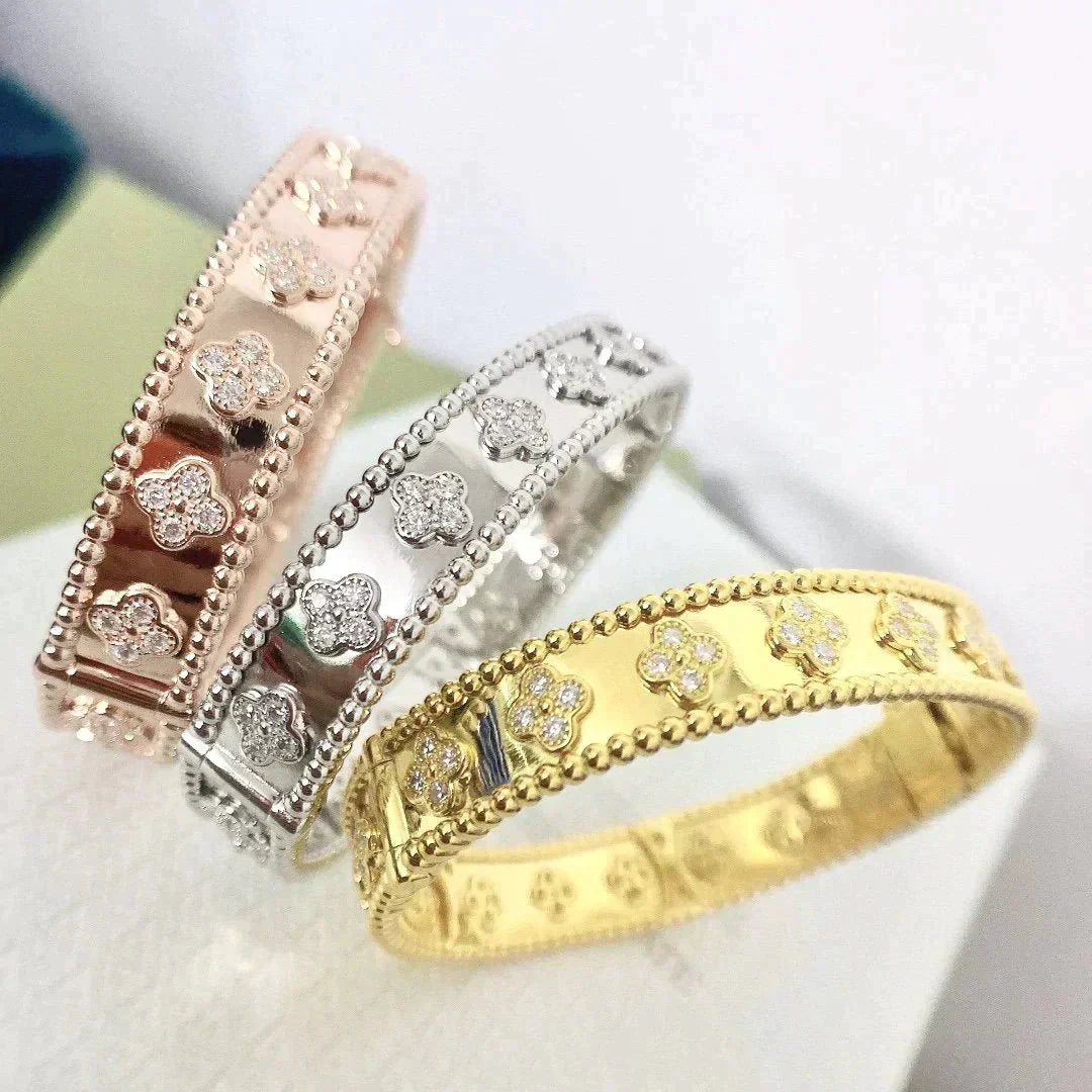 [AURORA]CLOVER BRACELET 8MM DIAMONDS