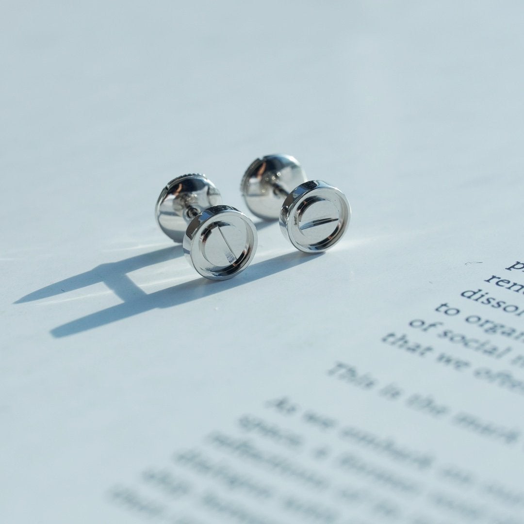 [AURORA]LOVE EARRINGS SILVER 10MM