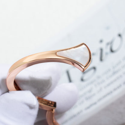 [AURORA]DREAM BRACELET OPEN PINK GOLD MOP