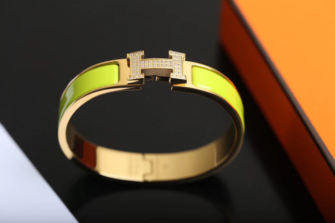 [AURORA]H BRACELET GOLD DIAMOND