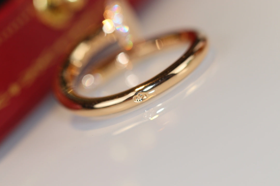 [AURORA]JUSTE RING 2.65MM GOLD DIAMOND