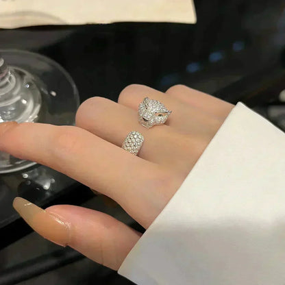 [AURORA]PANTHERE 5.5MM ALL DIAMOND RING
