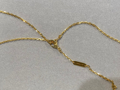 [basloveJW]CLOVER 25MM HALSKETTE GOLD KARNEOL