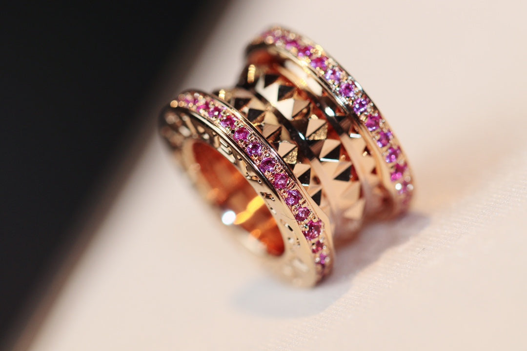 [AURORA]ZERO 1 ROCK ROSA GOLD ROSA DIAMANT HALSKETTE