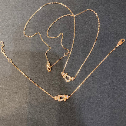 [AURORA]FORCE 10 DIAMOND PINK GOLD NECKLACE MINI MODEL