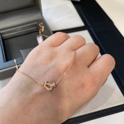 [AURORA]FORCE 10 DIAMOND PINK GOLD NECKLACE MINI MODEL
