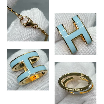 [AURORA]POP H SKY BLUE NECKLACE