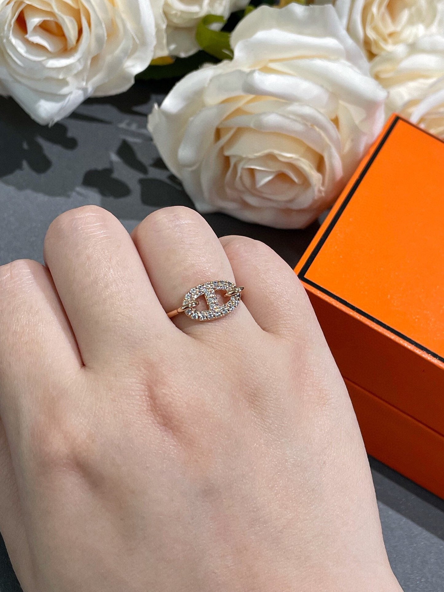 [AURORA]RONDE SMALL DIAMOND RING