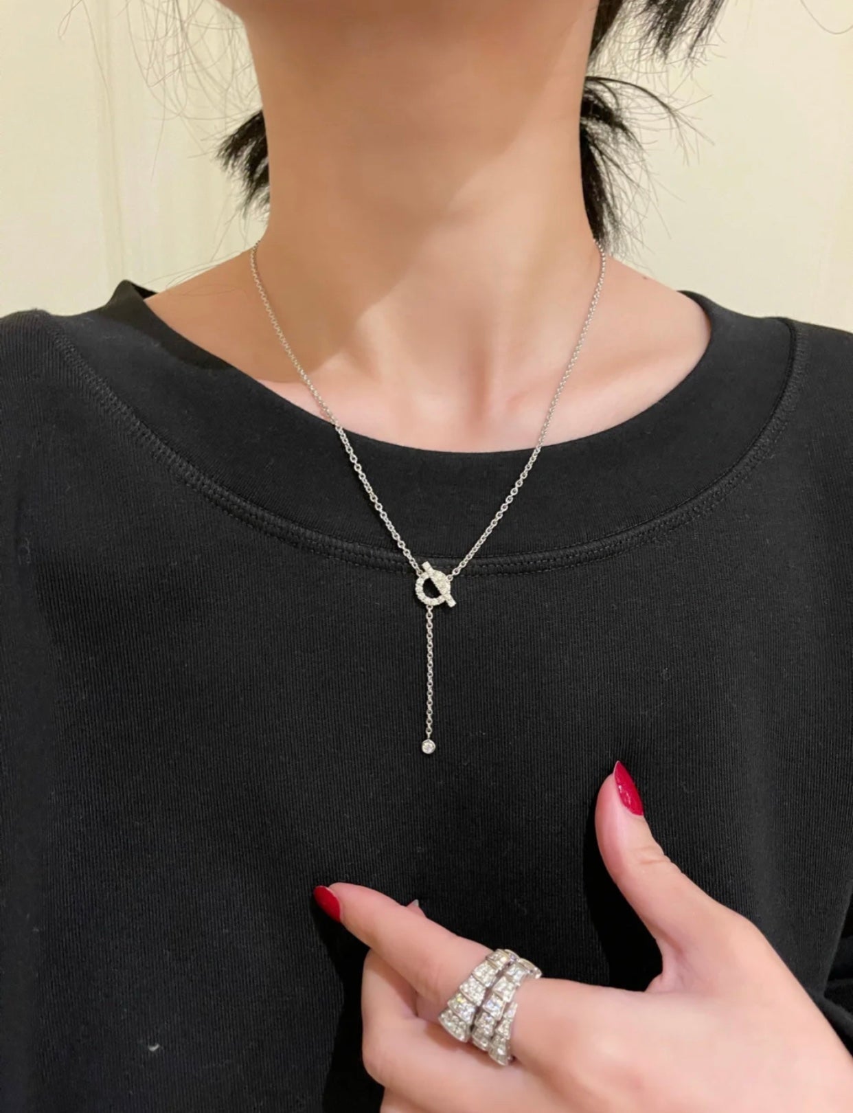 [AURORA]フィネス シルバー ダイヤモンド ネックレス