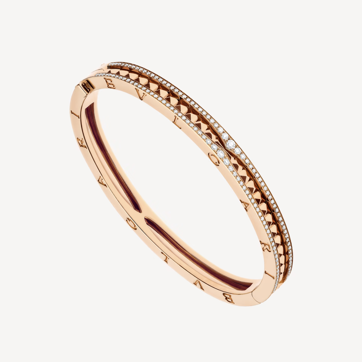 [AURORA]ZERO 1 SPIRALE UND DIAMANTEN-ARMBAND AUS ROSÉGOLD