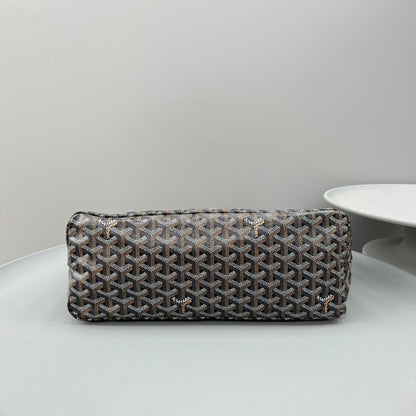 HOBO BOHÈME 34 IN BROWN GOYARDINE CANVAS AND CALFSKIN