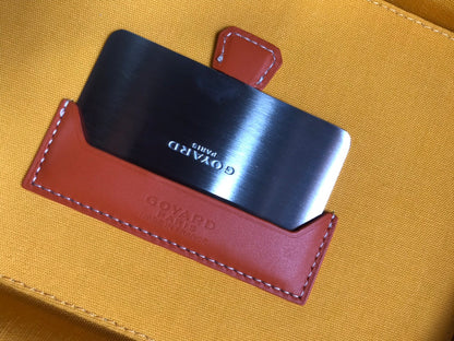 MUSE VANITY CASE 20 IN ORANGE GOYARDINE CANVAS