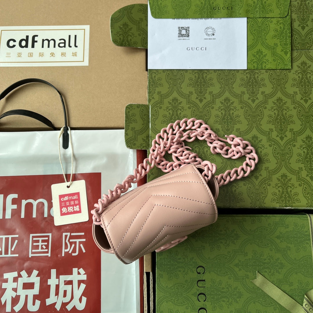 MARMONT BAG 12 IN LIGHT PINK CALFSKIN