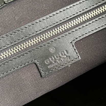 GG MARMONT LARGE 38 TOTE IN BLACK CALFSKIN