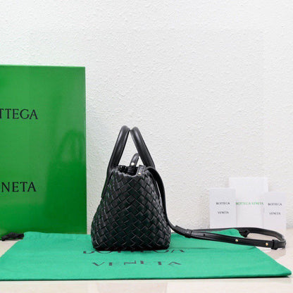 Mini Cabat 20cm Black Lambskin Ghw