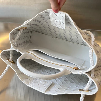SMALL ANDIAMO 29 IN WHITE LAMBSKIN