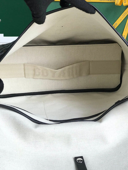 CITADIN MESSENGER BAG 39 IN BLACK GOYARDINE CANVAS