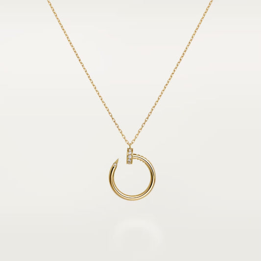 [AURORA]JUSTE NECKLACE HALF DIAMOND