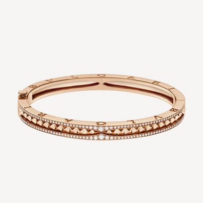[AURORA]ZERO 1 SPIRALE UND DIAMANTEN-ARMBAND AUS ROSÉGOLD