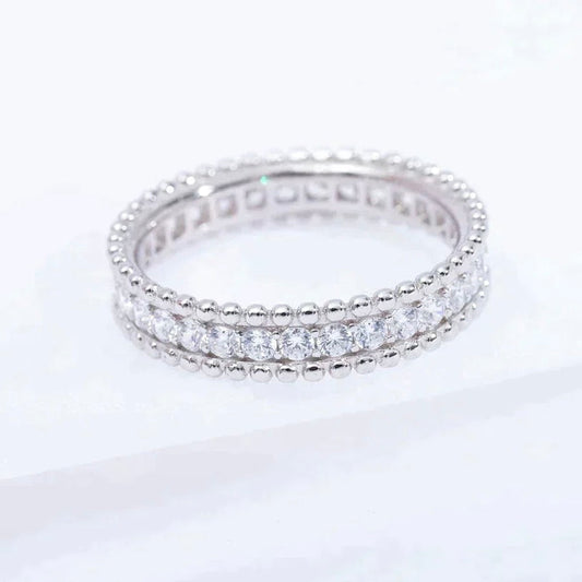 [AURORA]PERLEE DIAMOND SILVER RING