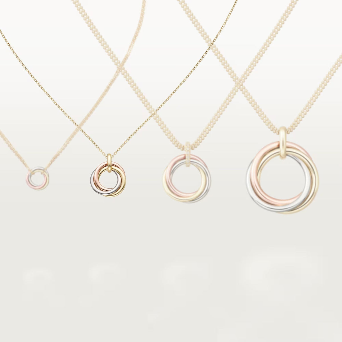 [AURORA]TRINITY SMALL NECKLACE