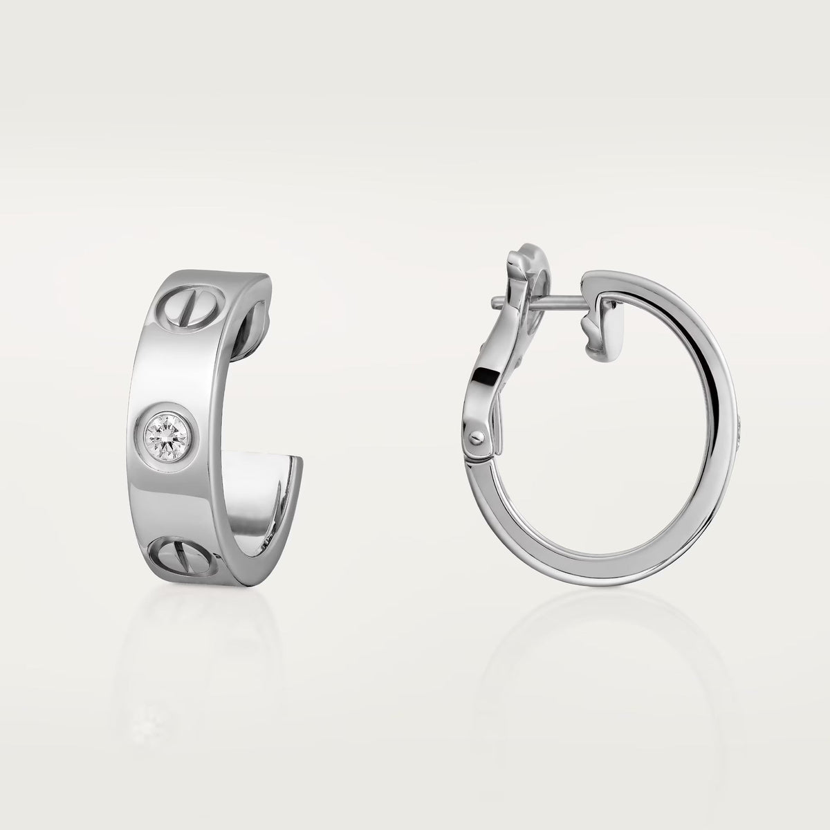 [AURORA]LOVE EARRINGS 5.7MM 2 DIAMONDS